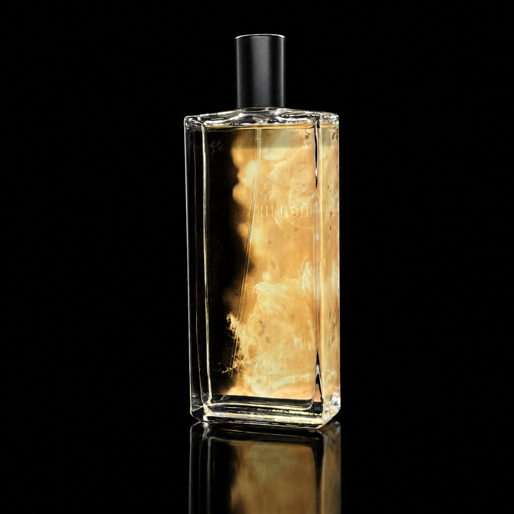 Vice of Vieve High Heaven perfume bottle side view featuring custom flame artwork design