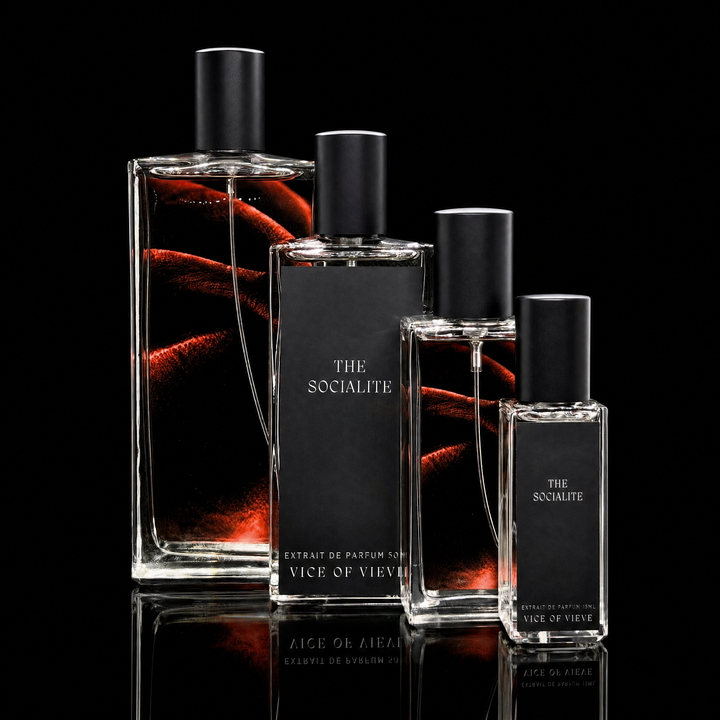 The Socialite fragrance collection in 15ml to 100ml sizes - alternative to Place de la Rêverie Santal de Paris